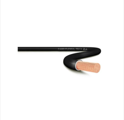 CABO SIL FLEX 4.00MM PRETO 